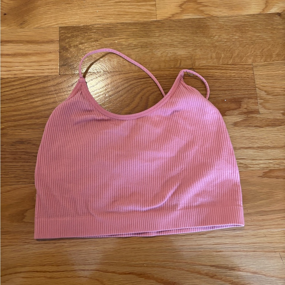 Colsie Light Pink Ribbed Top